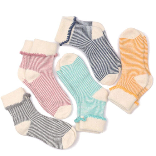 30040- Stripe Slipper Socks- Zelly