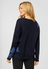 Load image into Gallery viewer, 301786- Navy Flower Jumper - Cecil