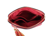 Load image into Gallery viewer, 31136 Crossbody Zip Front-Red