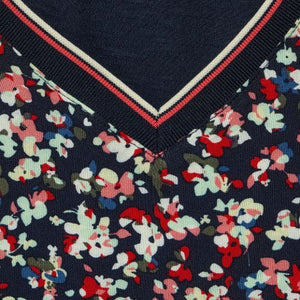 317372- Flower Print Sports Cuff Top - Cecil