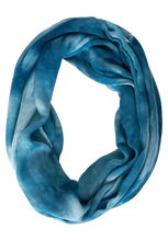 Load image into Gallery viewer, 572098- Teal Tie Dye Loop Scarf - Cecil