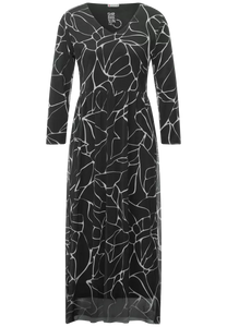 143173-Printed Mesh Dress