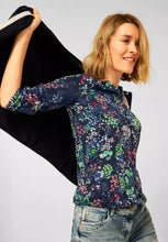 Load image into Gallery viewer, 318454- Navy Printed Top - Cecil