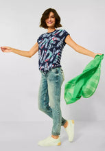 Load image into Gallery viewer, 318456 - Print T-shirt with Stripe Back - Cecil