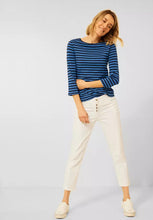 Load image into Gallery viewer, 318453- Navy Stripe Top - Cecil