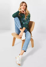 Load image into Gallery viewer, 318463- Flower Print long sleeved shirt- Cecil