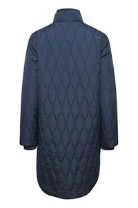 0767 Fransa Quilted Jacket - Navy