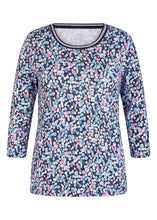 Load image into Gallery viewer, 111357-Spot Round-neck Top-Rabe