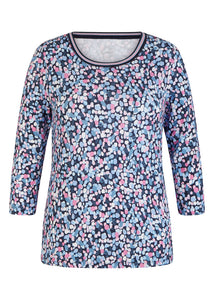 111357-Spot Round-neck Top-Rabe
