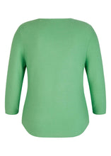 Load image into Gallery viewer, 114601- Green V-Neck Jumper- Rabe