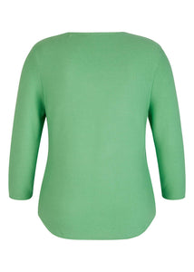 114601- Green V-Neck Jumper- Rabe