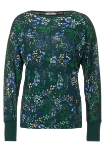 318463- Flower Print long sleeved shirt- Cecil
