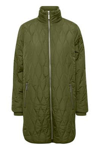 0767 - Fransa Quilted Jacket - Olive