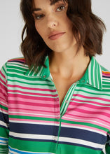Load image into Gallery viewer, 121360- Striped Polo Top with Buttons- Rabe