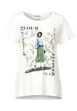 Load image into Gallery viewer, 318511- T-shirt with print- Off white- Street One