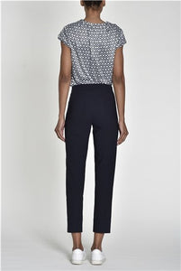 Robell Bella 3/4 Trousers- Navy