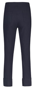 Robell Bella 3/4 Trousers- Navy