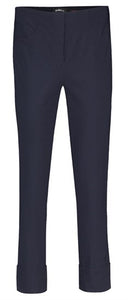 Robell Bella 3/4 Trousers- Navy