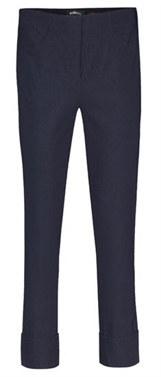 Robell Bella 3/4 Trousers- Navy