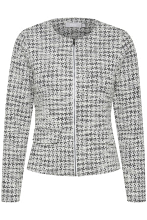 945 Fransa Knitted Cardigan- Black Mix