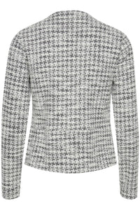 945 Fransa Knitted Cardigan- Black Mix