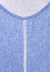 301803- Blue V-neck Jumper - Street One