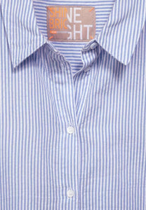 343128- Blue Stripe Shirt- Street One