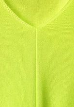 Load image into Gallery viewer, 302319- V Neck Jumper w/ Drawstring Hem- Lime Yellow- Cecil