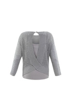 Load image into Gallery viewer, 6025 Marble Jumper with Vest Top- Silver