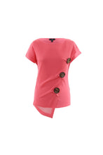 Load image into Gallery viewer, 6067 Marble Button Top - Pink