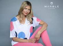 Load image into Gallery viewer, 6095 Marble Top with Vest Top - Pink