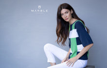 Load image into Gallery viewer, 6112 Marble Stripe Sweater - Green