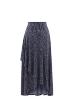 Load image into Gallery viewer, 6176 Marble Skirt - Navy