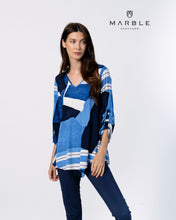 Load image into Gallery viewer, 6192 Marble Tunic - Blue