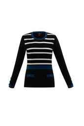 6326 Marble Jumper- Petrol Blue