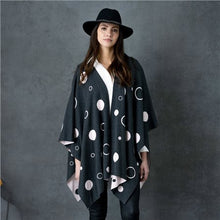 Load image into Gallery viewer, 6777- 2Tone Cape Dotted Design- Charcoal/Pink- Marble