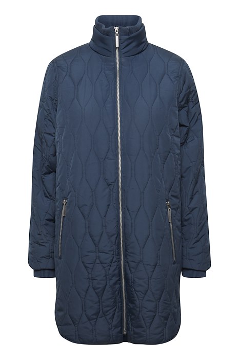 0767 Fransa Quilted Jacket - Navy