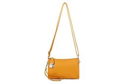 88101-Crossbody bag with zip clasp-Yellow