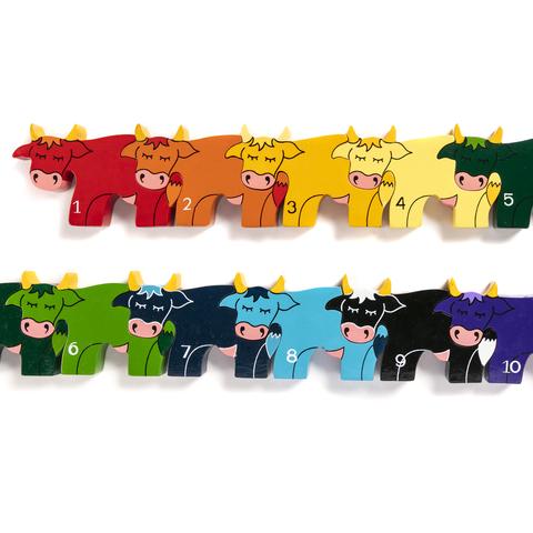 Number Cow Row Jigsaw Puzzle