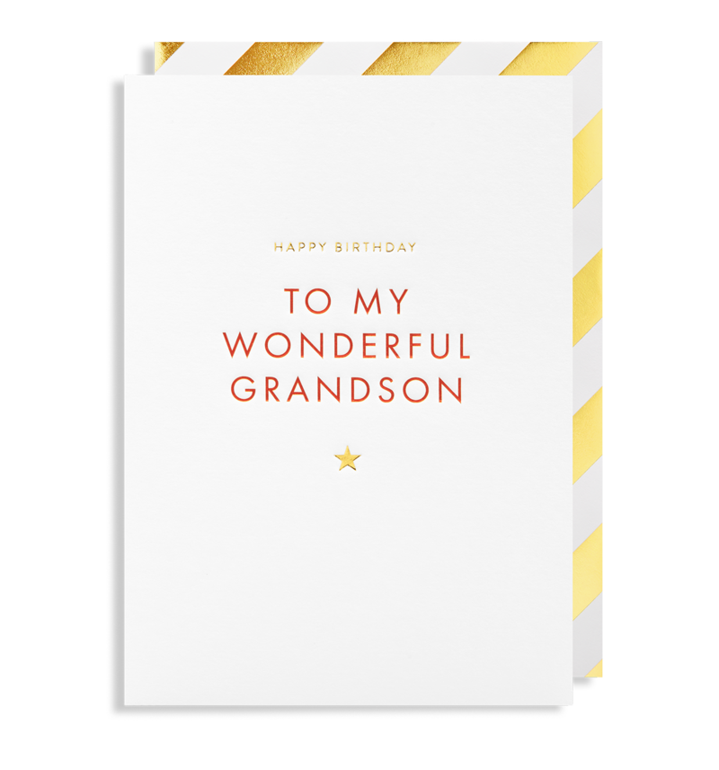 Happy Birthday Grandson - Greeting Card
