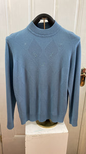 Sv261- Castle Turtleneck Jumper- Bluebell