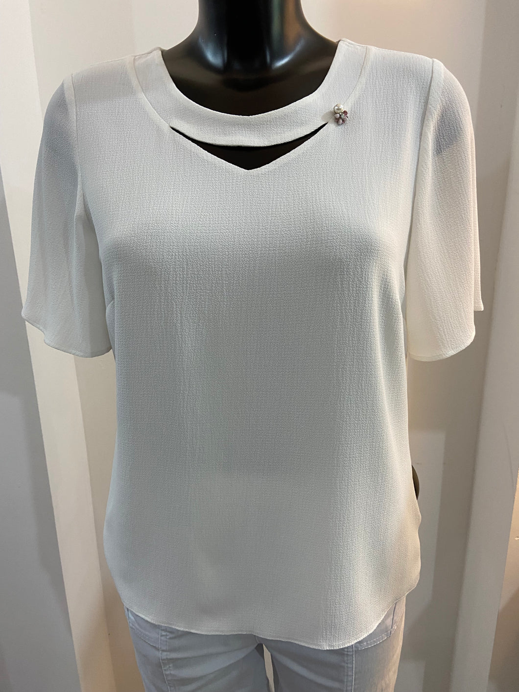 Via Veneto Top- White