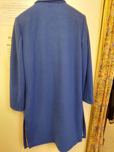 22129 Kate Cooper Patch Pocket Wool Coat Royal Blue