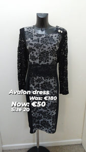 A6618- Avalon Lace detail Dress