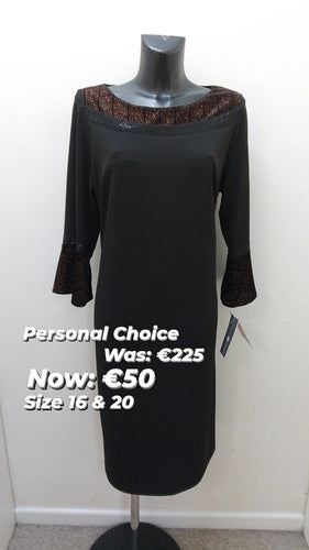 19118 Personal Choice Black dress