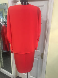 Avalon Batwing Coral/Red Dress