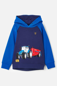 Blue Tractor Hoody - Little Lighthouse