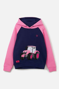 Pink Tractor Hoody - Little Lighthouse