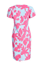 Load image into Gallery viewer, 22133- Kate Cooper Floral Print Dress w/ short sleeve