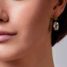 Load image into Gallery viewer, Zaria Clear Crystal Earrings- Knight &amp; Day Jewellery